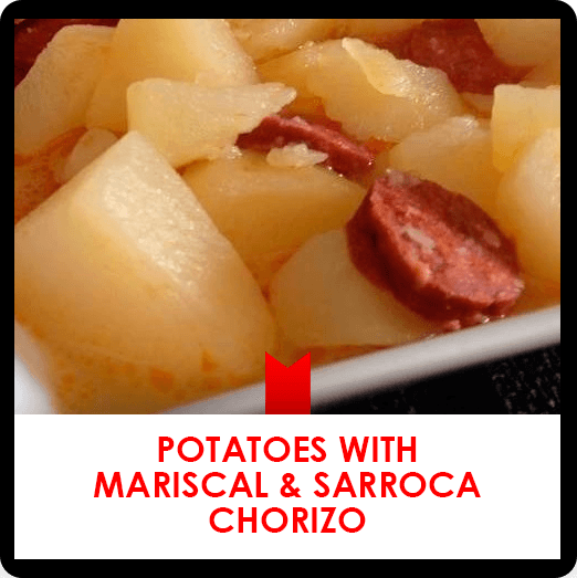 5 may: potatoes with mariscal & sarroca chorizo