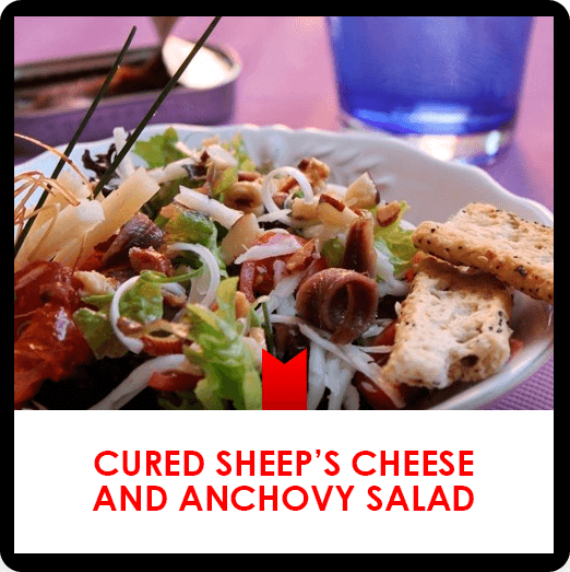 Cured Sheep Cheese Salad