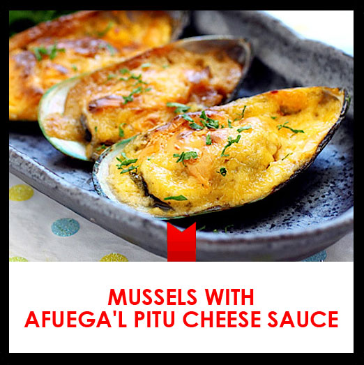 Mussels with Afuega'l Pitu cheese sauce recipe