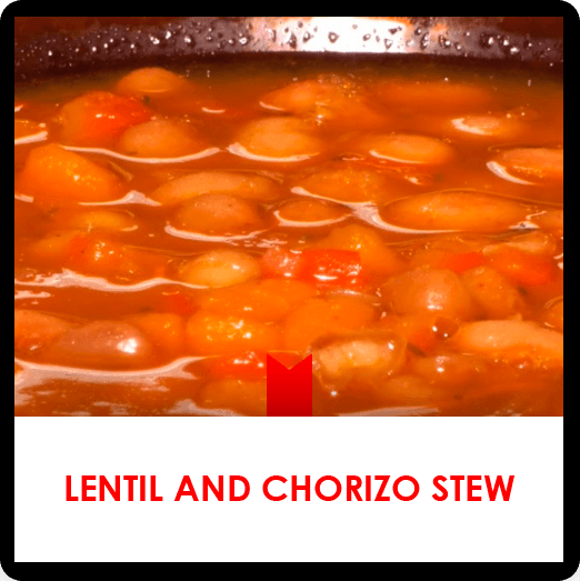 Lentil and chorizo stew recipe