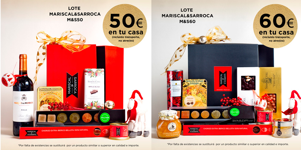 Cestas gourmet de Navidad 2015 (Mariscal & Sarroca)