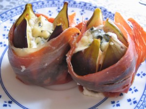 Higos con jamón ibérico de bellota Mariscal&Sarroca
